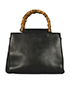 Nymphaea Bamboo Handle Shoulder Bag, front view